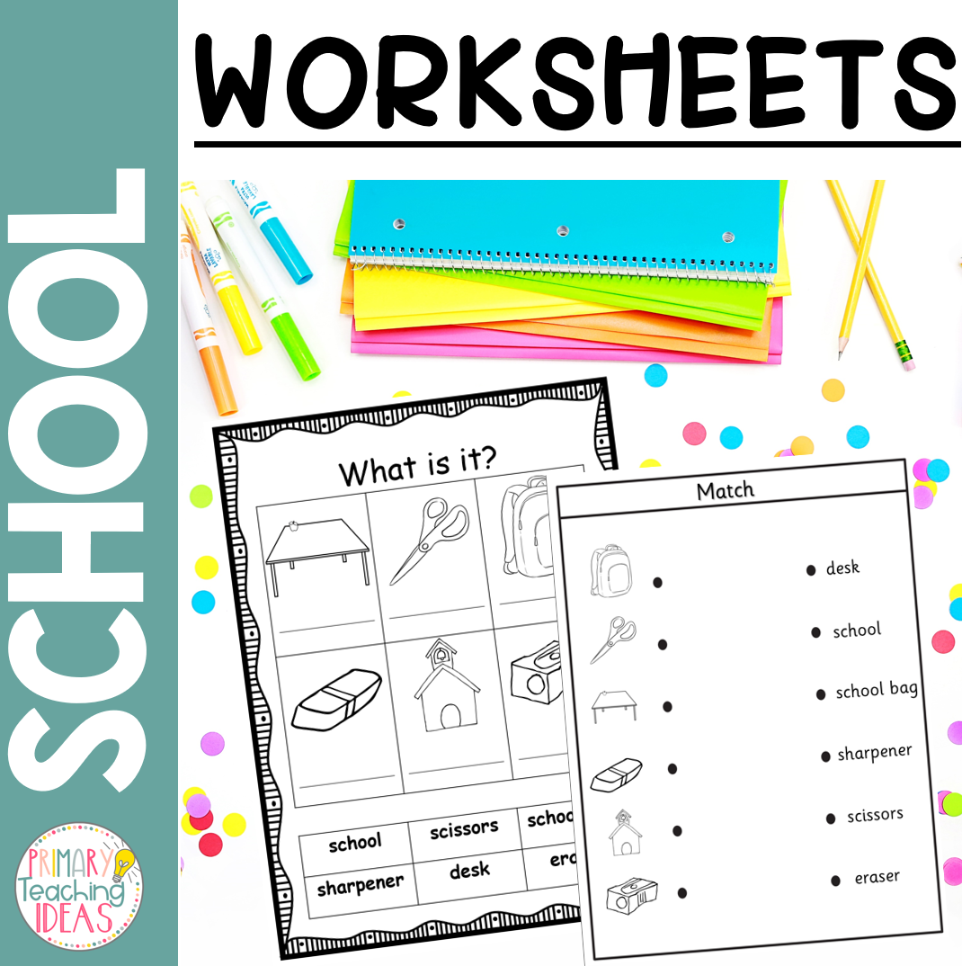 EAL School Theme Worksheets Primary Teaching Ideas