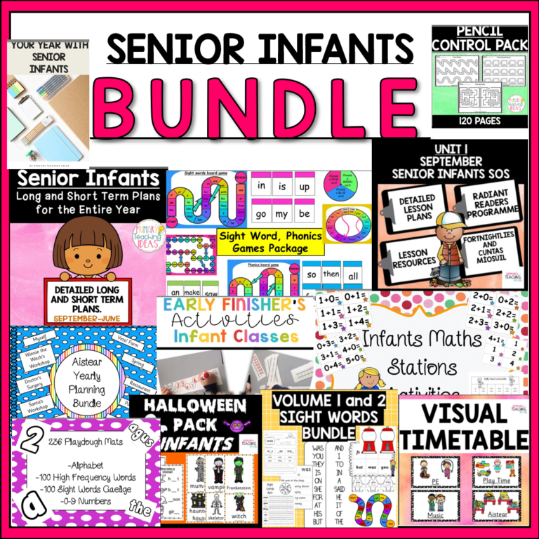 Activity Booklet for Junior, Senior Infants and First Class – Primary ...